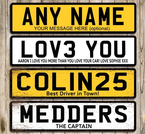 Personalised number plate any - number,