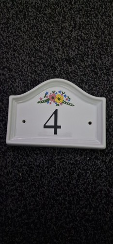 Ceramic house sign number for - ceramic,