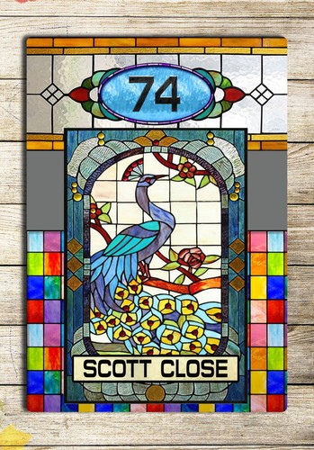 Modern house plaque - plaque, /