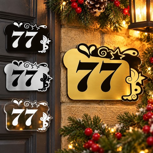 Personalised house number sign - personalised,