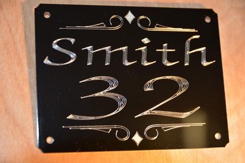 Door number name plaque - , plate