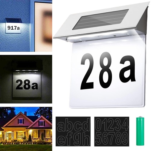 Solar house door sign - solar,