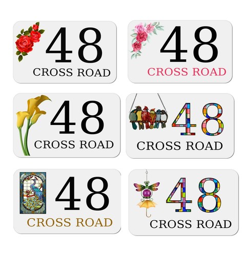 House door number plaque - number,
