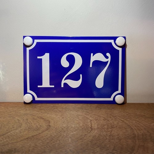 Personalised french style blue - french,