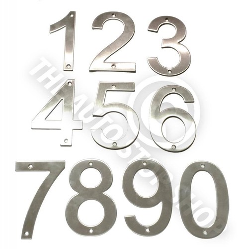 Stainless steel house - house, numbers