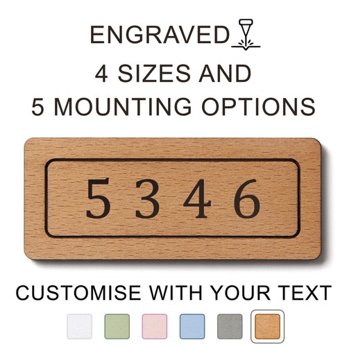 Custom door number sign for - sign, a