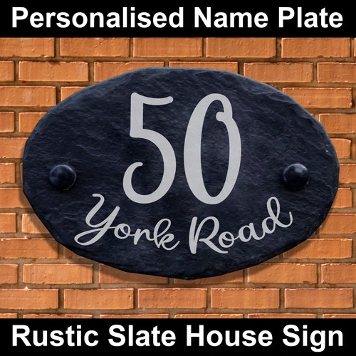 Personalised natural slate - natural,