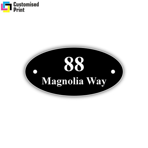 Personalised house number - house,