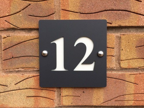 House number plaques door - number,