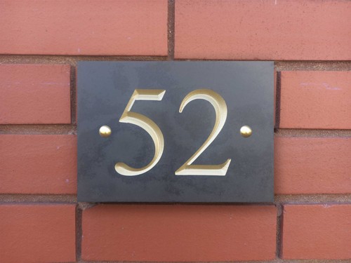 Slate house number - slate,
