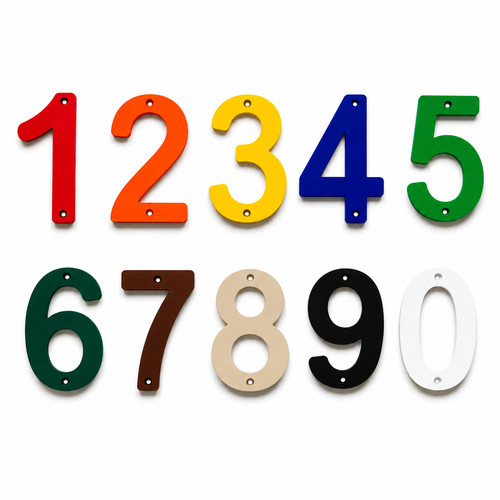 House numbers front - front, door