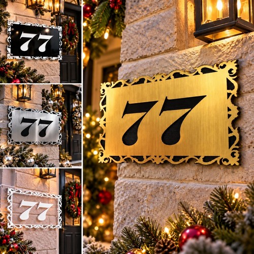 Personalised house number sign - personalised,