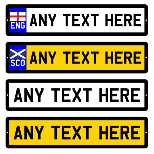 Personalised number plate any - personalised,