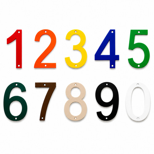 House numbers front - –, door